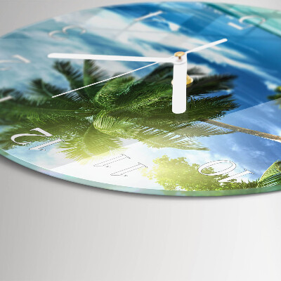 Round wall clock Palm Island