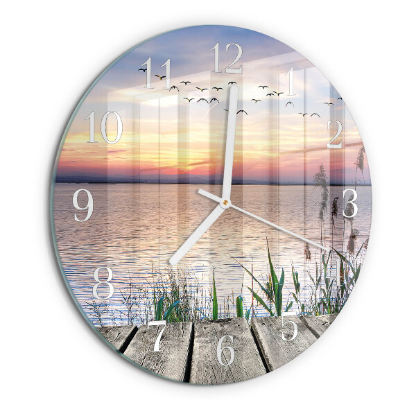 Round wall clock Lake
