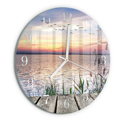 Round wall clock Lake