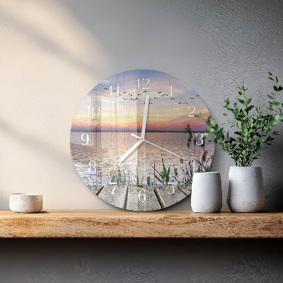Round wall clock Lake