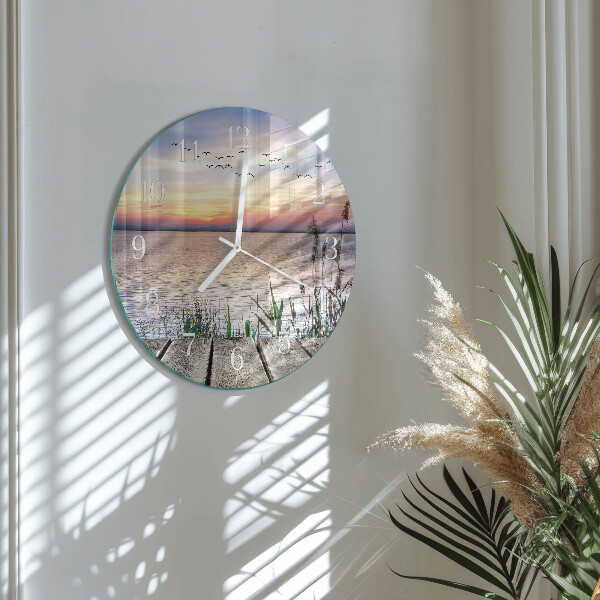 Round wall clock Lake