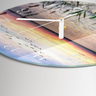 Round wall clock Lake