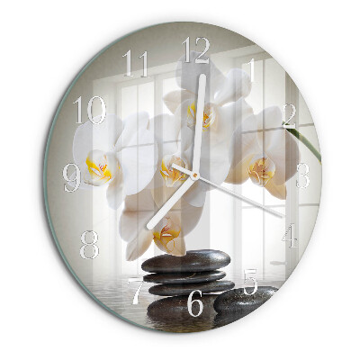 Round wall clock Orchid