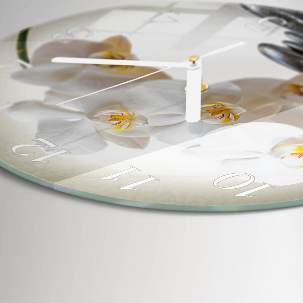 Round wall clock Orchid