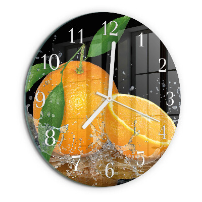 Round wall clock Oranges