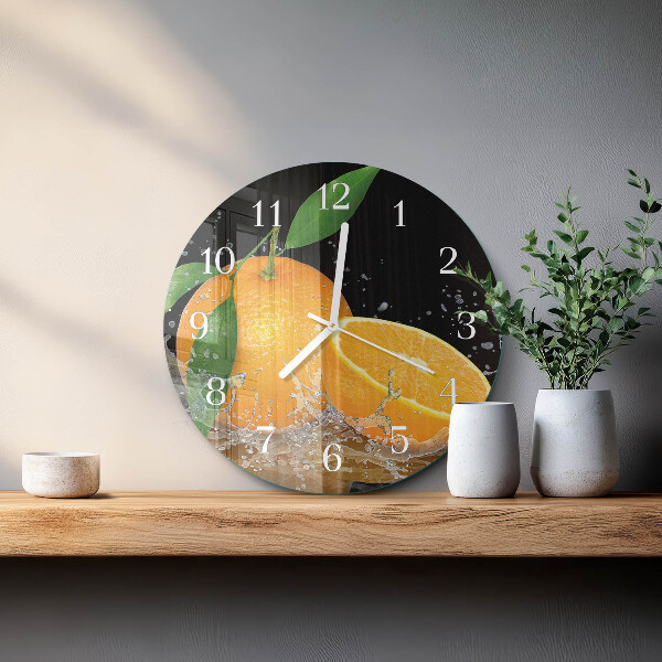 Round wall clock Oranges