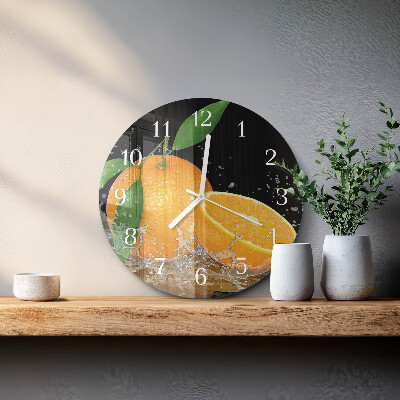 Round wall clock Oranges