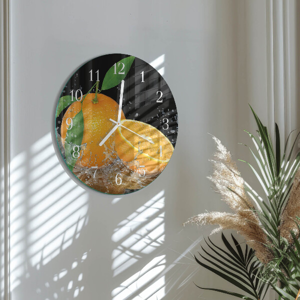 Round wall clock Oranges