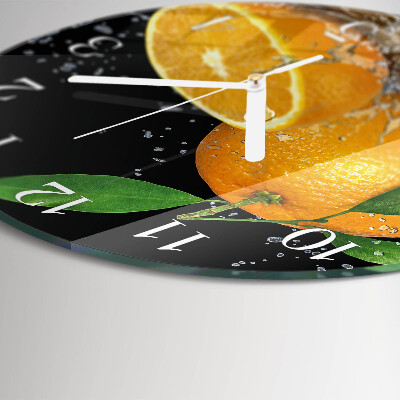 Round wall clock Oranges