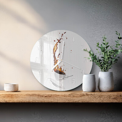 Round wall clock Coffee