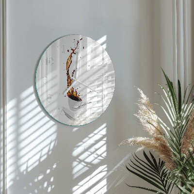 Round wall clock Coffee