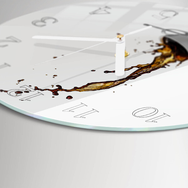 Round wall clock Coffee