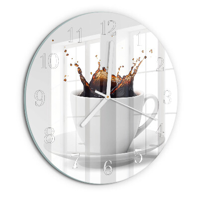 Round wall clock Coffee