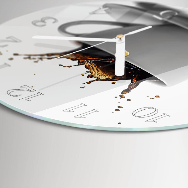 Round wall clock Coffee
