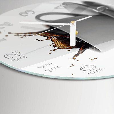 Round wall clock Coffee