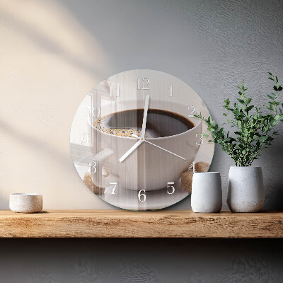 Round wall clock Coffee