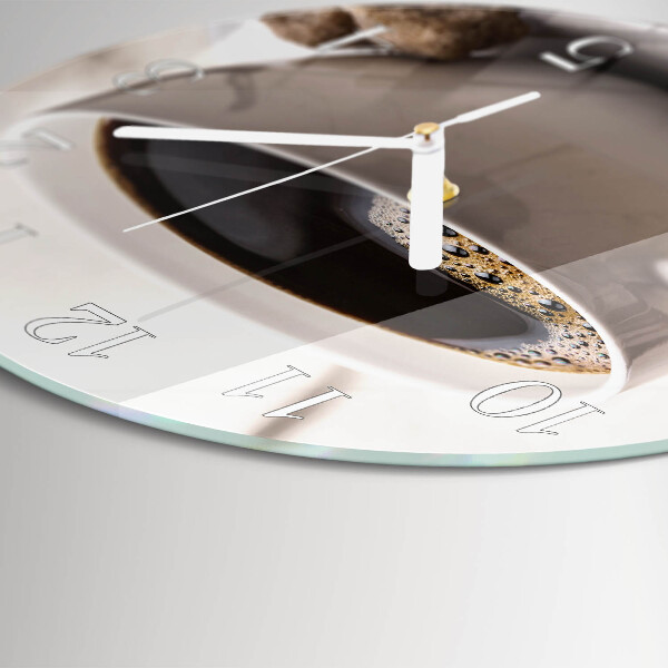 Round wall clock Coffee