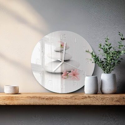 Round wall clock Stones