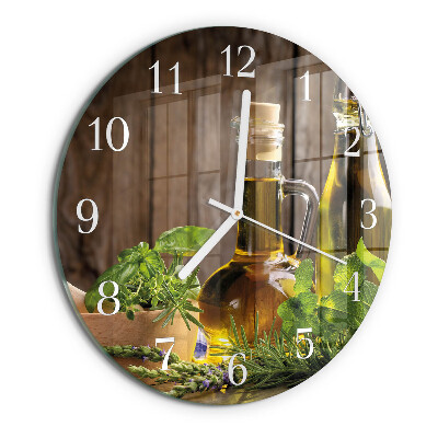 Round wall clock Oil