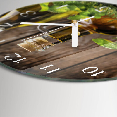 Round wall clock Oil