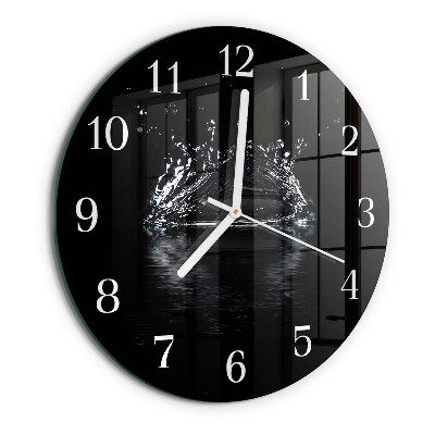 Round wall clock Water