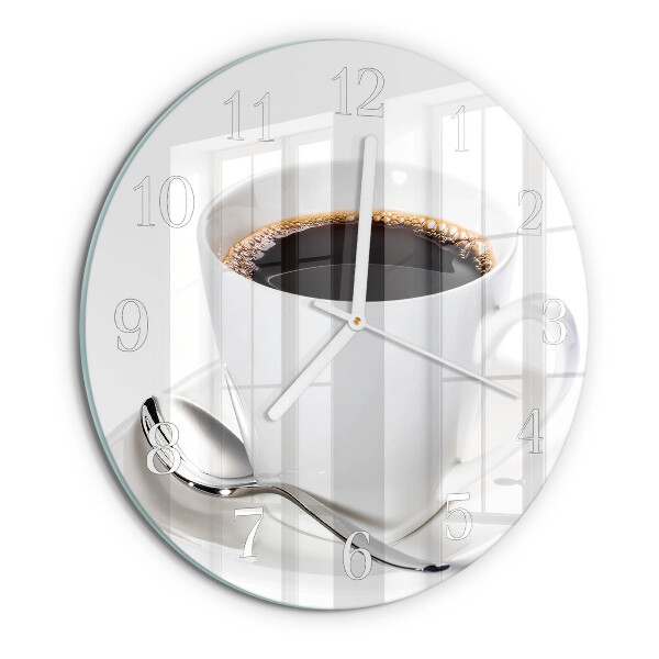 Round wall clock Coffee