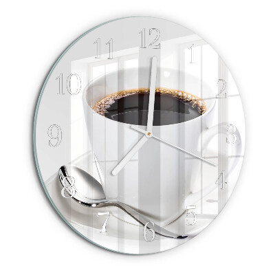 Round wall clock Coffee