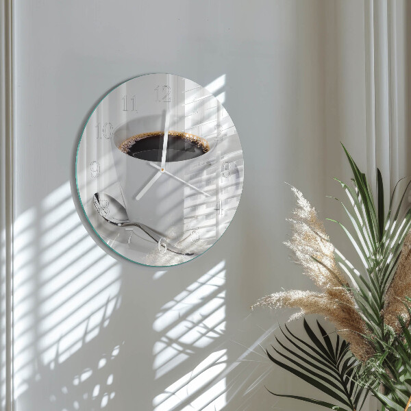Round wall clock Coffee