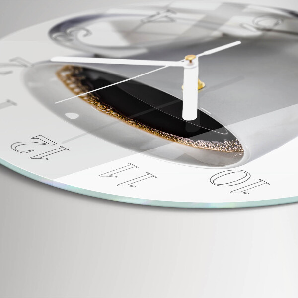 Round wall clock Coffee