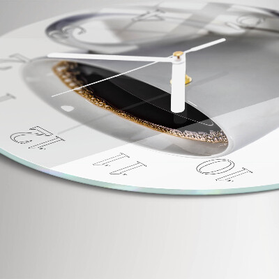 Round wall clock Coffee