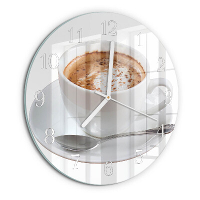 Round wall clock Coffee