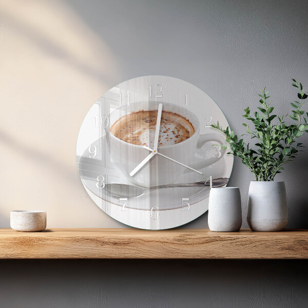 Round wall clock Coffee