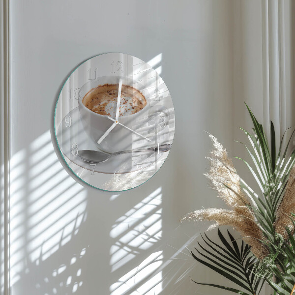 Round wall clock Coffee