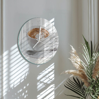 Round wall clock Coffee