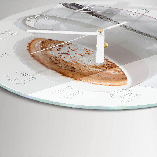 Round wall clock Coffee