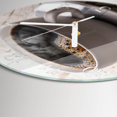 Round wall clock Coffee