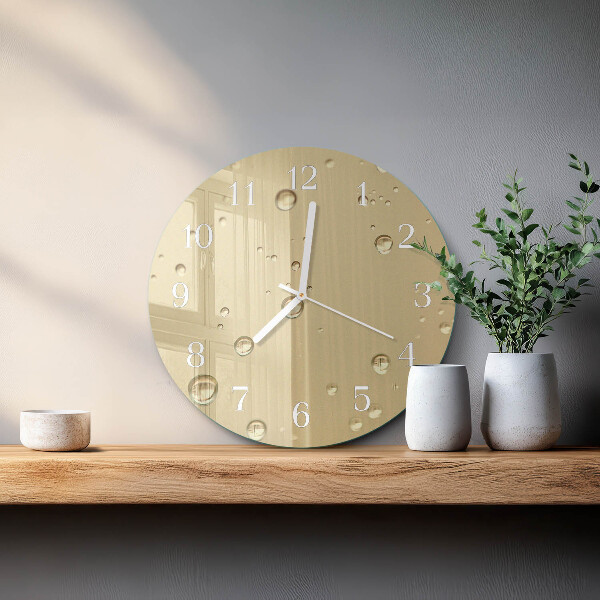 Round wall clock Drops