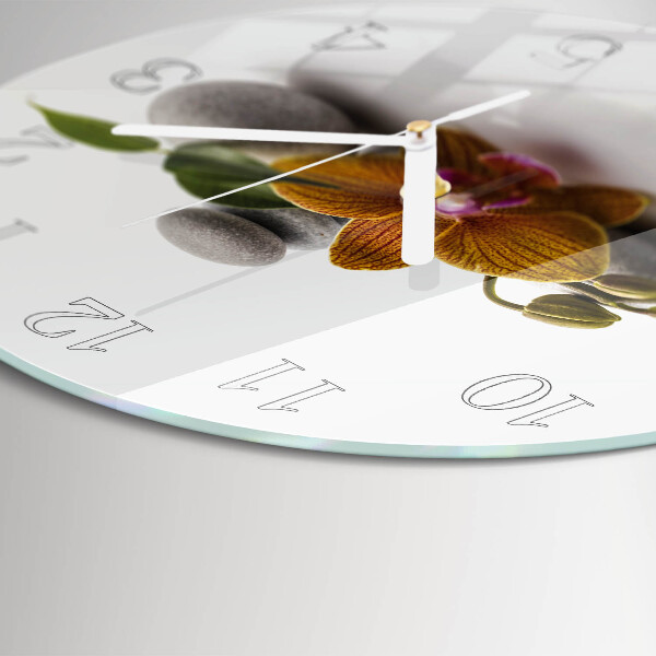 Round wall clock Orchid