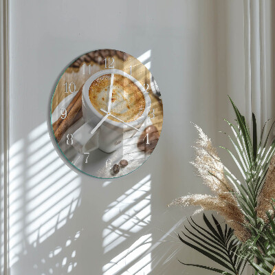 Round wall clock Coffee