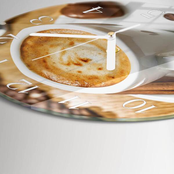 Round wall clock Coffee