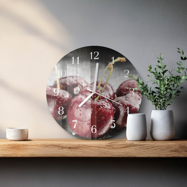 Round wall clock Cherry