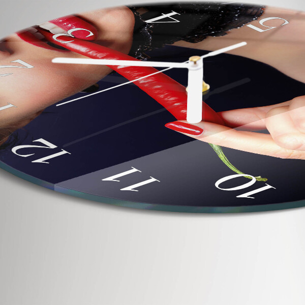 Round wall clock Chili pepper