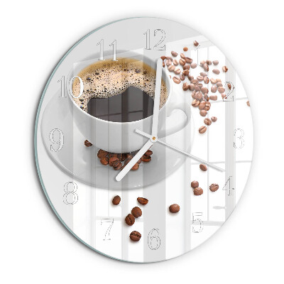 Round wall clock Coffee
