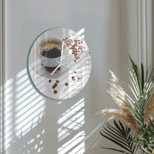 Round wall clock Coffee