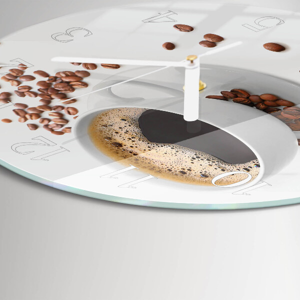 Round wall clock Coffee