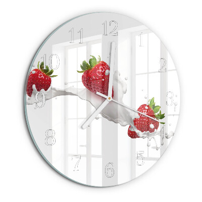 Round wall clock Strawberry