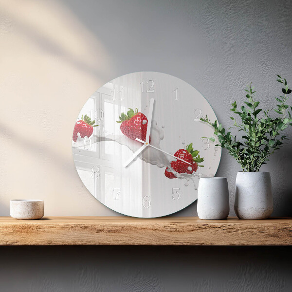 Round wall clock Strawberry