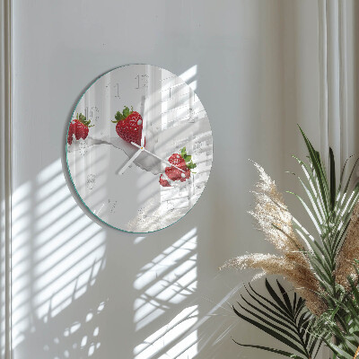Round wall clock Strawberry