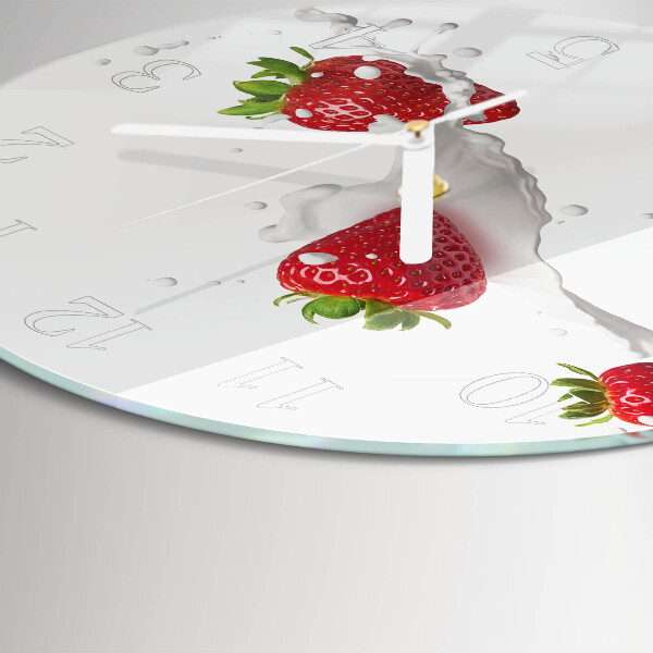 Round wall clock Strawberry
