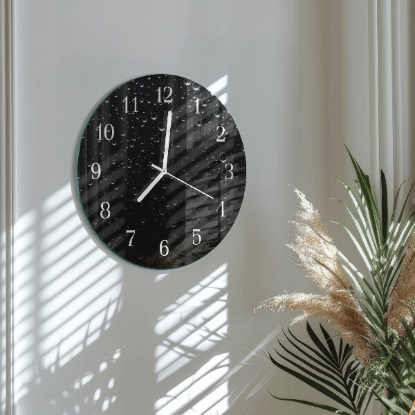 Round wall clock Drops